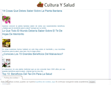 Tablet Screenshot of culturaysalud.com